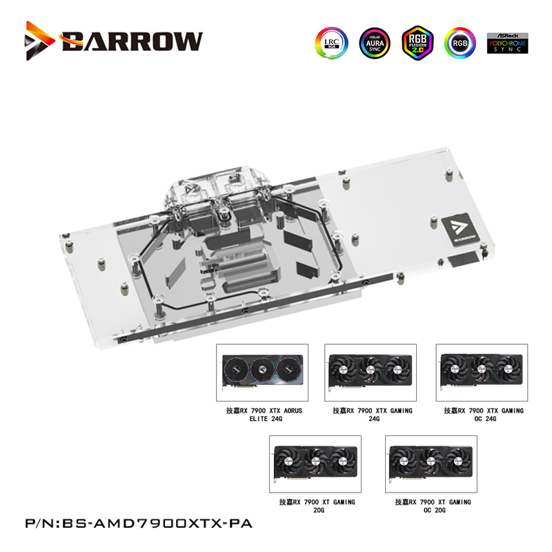 Barrow GPU Water Block For Gig - đánh giá và giá Rx 7900 Xt 20Gb