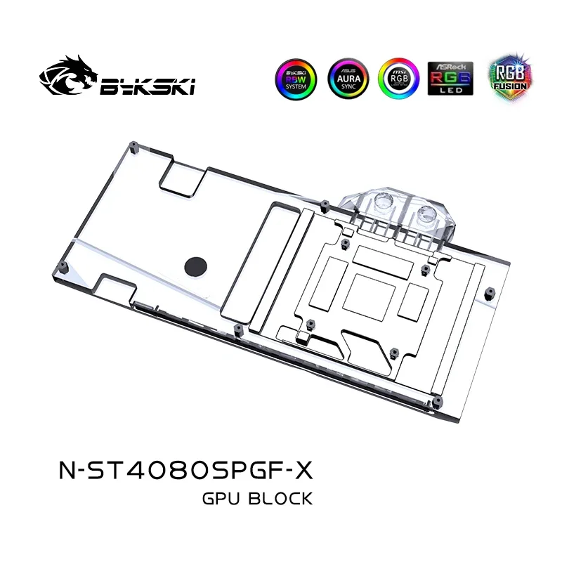Bykski N-ST4080SPGF-X GPU Bloc - đánh giá và giá Rtx 4080 Water Cooling Block